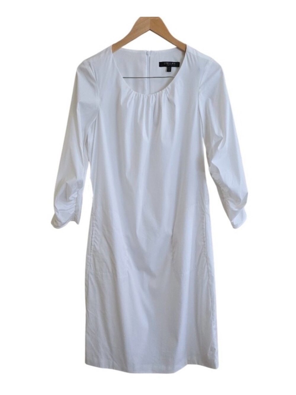 Stellah NY White Long-Sleeve Shift Dress SO elegant ♥️